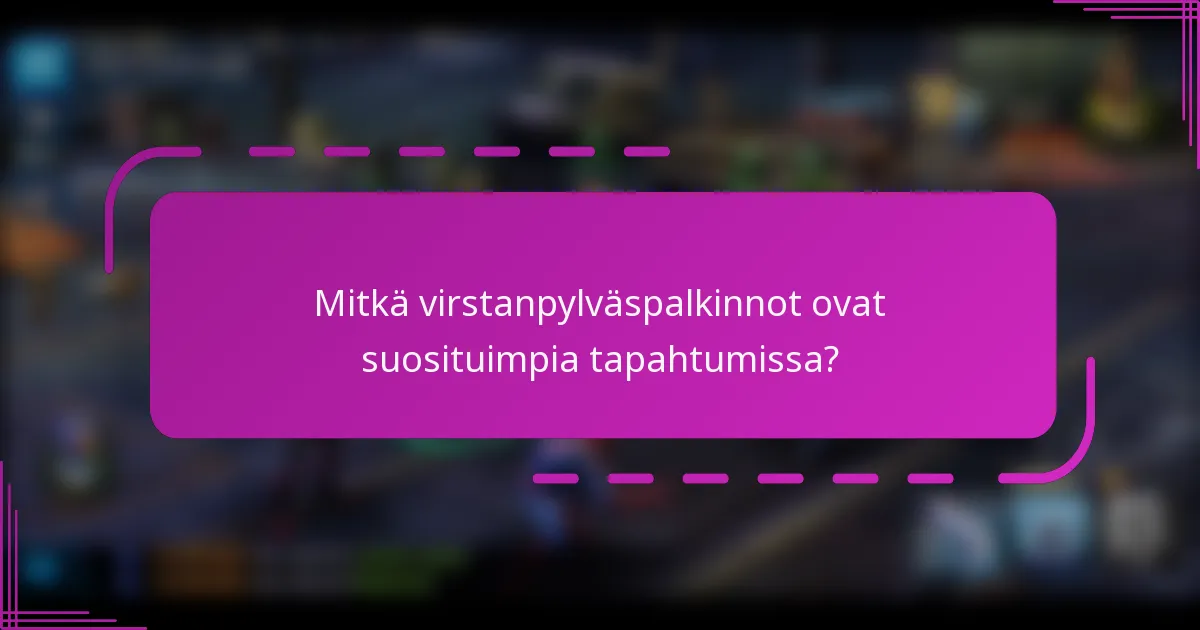 Mitkä virstanpylväspalkinnot ovat suosituimpia tapahtumissa?